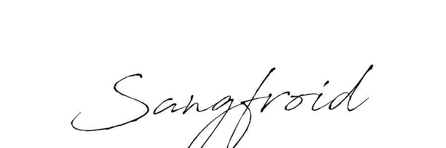 Antro_Vectra is a professional signature style that is perfect for those who want to add a touch of class to their signature. It is also a great choice for those who want to make their signature more unique. Get Sangfroid name to fancy signature for free. Sangfroid signature style 6 images and pictures png