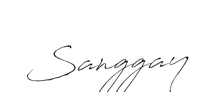 Also You can easily find your signature by using the search form. We will create Sanggay name handwritten signature images for you free of cost using Antro_Vectra sign style. Sanggay signature style 6 images and pictures png