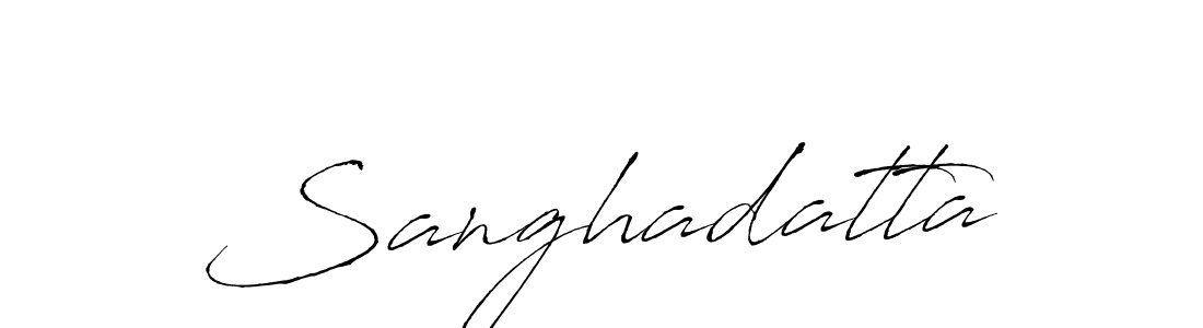 Design your own signature with our free online signature maker. With this signature software, you can create a handwritten (Antro_Vectra) signature for name Sanghadatta. Sanghadatta signature style 6 images and pictures png