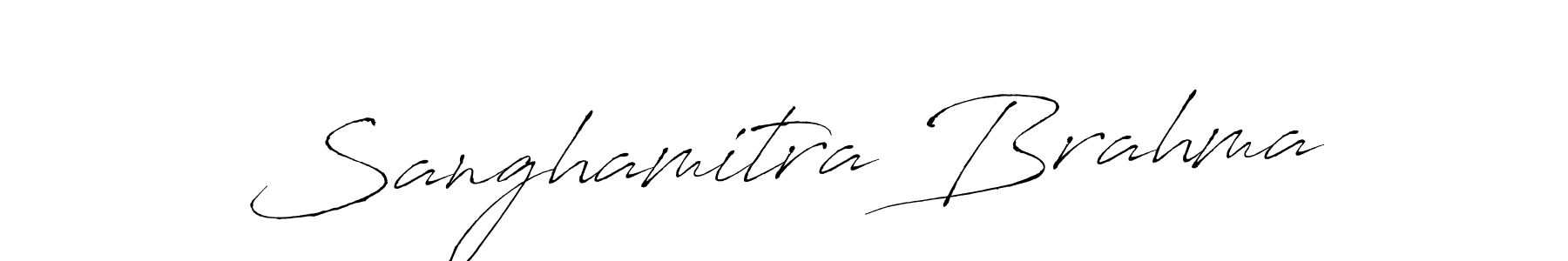 Antro_Vectra is a professional signature style that is perfect for those who want to add a touch of class to their signature. It is also a great choice for those who want to make their signature more unique. Get Sanghamitra Brahma name to fancy signature for free. Sanghamitra Brahma signature style 6 images and pictures png
