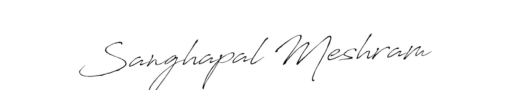 Design your own signature with our free online signature maker. With this signature software, you can create a handwritten (Antro_Vectra) signature for name Sanghapal Meshram. Sanghapal Meshram signature style 6 images and pictures png