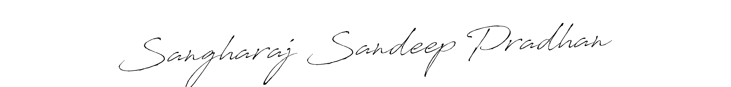 You should practise on your own different ways (Antro_Vectra) to write your name (Sangharaj Sandeep Pradhan) in signature. don't let someone else do it for you. Sangharaj Sandeep Pradhan signature style 6 images and pictures png