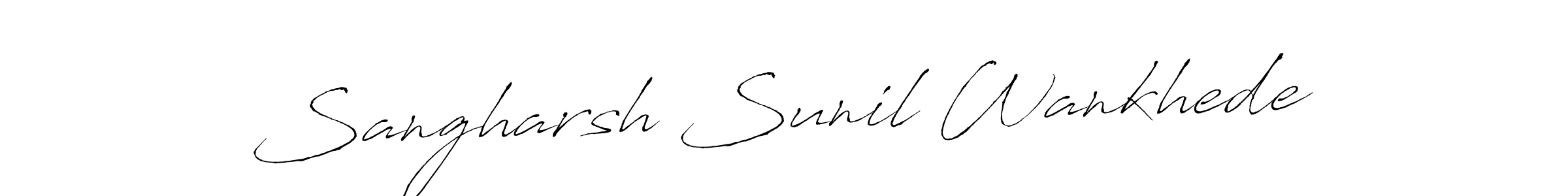 Make a short Sangharsh Sunil Wankhede signature style. Manage your documents anywhere anytime using Antro_Vectra. Create and add eSignatures, submit forms, share and send files easily. Sangharsh Sunil Wankhede signature style 6 images and pictures png