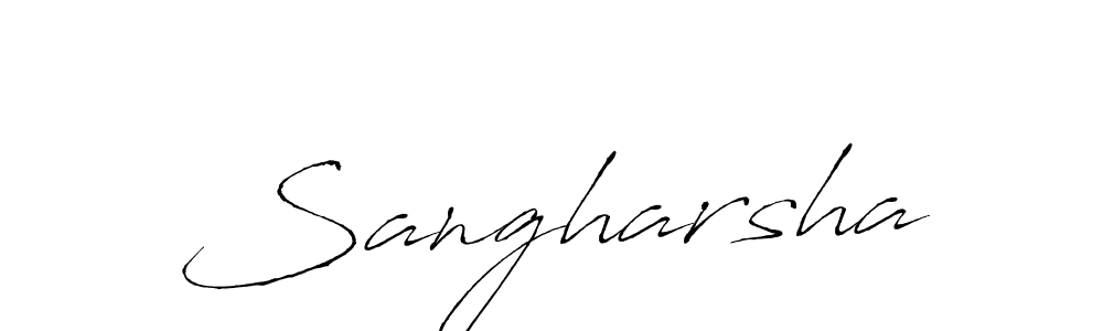 if you are searching for the best signature style for your name Sangharsha. so please give up your signature search. here we have designed multiple signature styles  using Antro_Vectra. Sangharsha signature style 6 images and pictures png