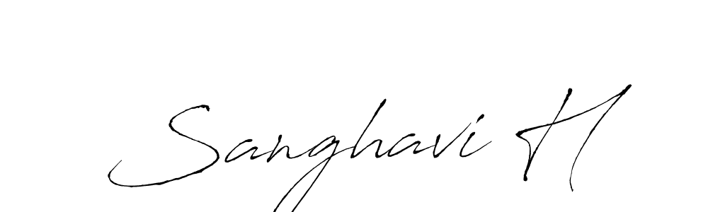 You should practise on your own different ways (Antro_Vectra) to write your name (Sanghavi H) in signature. don't let someone else do it for you. Sanghavi H signature style 6 images and pictures png