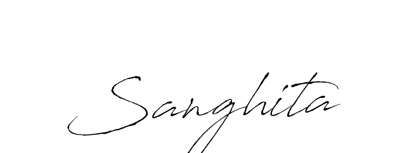 How to make Sanghita name signature. Use Antro_Vectra style for creating short signs online. This is the latest handwritten sign. Sanghita signature style 6 images and pictures png