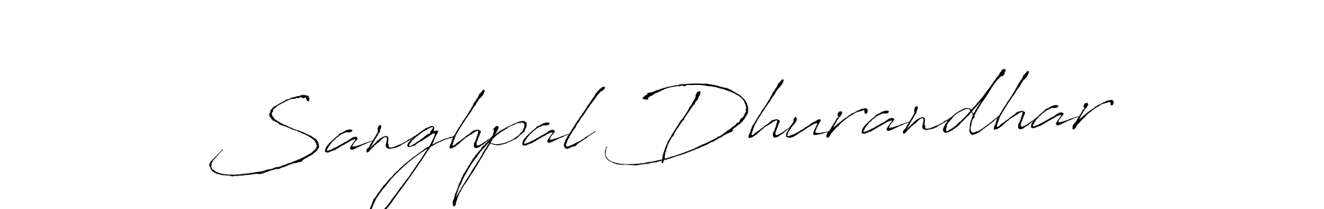 Create a beautiful signature design for name Sanghpal Dhurandhar. With this signature (Antro_Vectra) fonts, you can make a handwritten signature for free. Sanghpal Dhurandhar signature style 6 images and pictures png