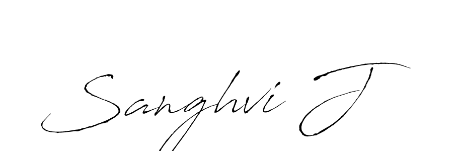 Sanghvi J stylish signature style. Best Handwritten Sign (Antro_Vectra) for my name. Handwritten Signature Collection Ideas for my name Sanghvi J. Sanghvi J signature style 6 images and pictures png