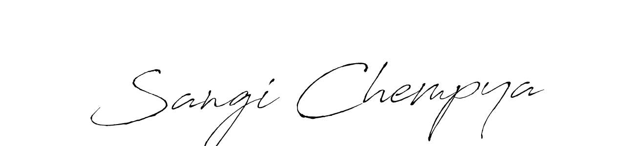 Also You can easily find your signature by using the search form. We will create Sangi Chempya name handwritten signature images for you free of cost using Antro_Vectra sign style. Sangi Chempya signature style 6 images and pictures png