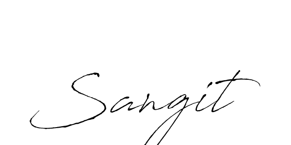 Use a signature maker to create a handwritten signature online. With this signature software, you can design (Antro_Vectra) your own signature for name Sangit. Sangit signature style 6 images and pictures png