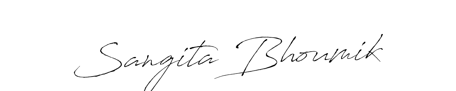 Also You can easily find your signature by using the search form. We will create Sangita Bhoumik name handwritten signature images for you free of cost using Antro_Vectra sign style. Sangita Bhoumik signature style 6 images and pictures png