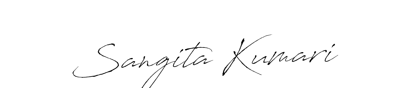Design your own signature with our free online signature maker. With this signature software, you can create a handwritten (Antro_Vectra) signature for name Sangita Kumari. Sangita Kumari signature style 6 images and pictures png