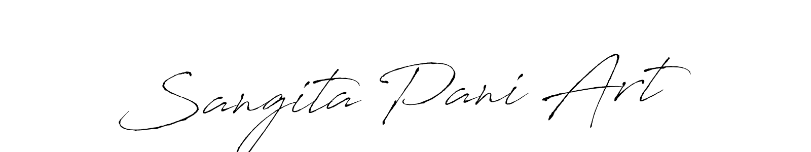 Use a signature maker to create a handwritten signature online. With this signature software, you can design (Antro_Vectra) your own signature for name Sangita Pani Art. Sangita Pani Art signature style 6 images and pictures png