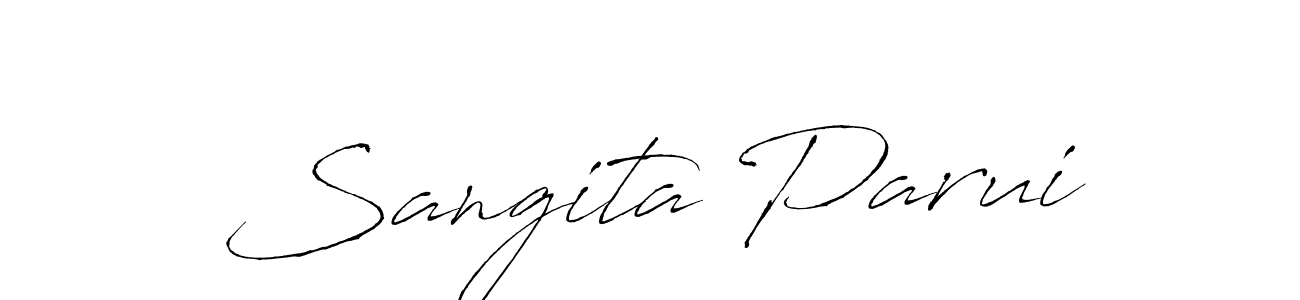 Similarly Antro_Vectra is the best handwritten signature design. Signature creator online .You can use it as an online autograph creator for name Sangita Parui. Sangita Parui signature style 6 images and pictures png