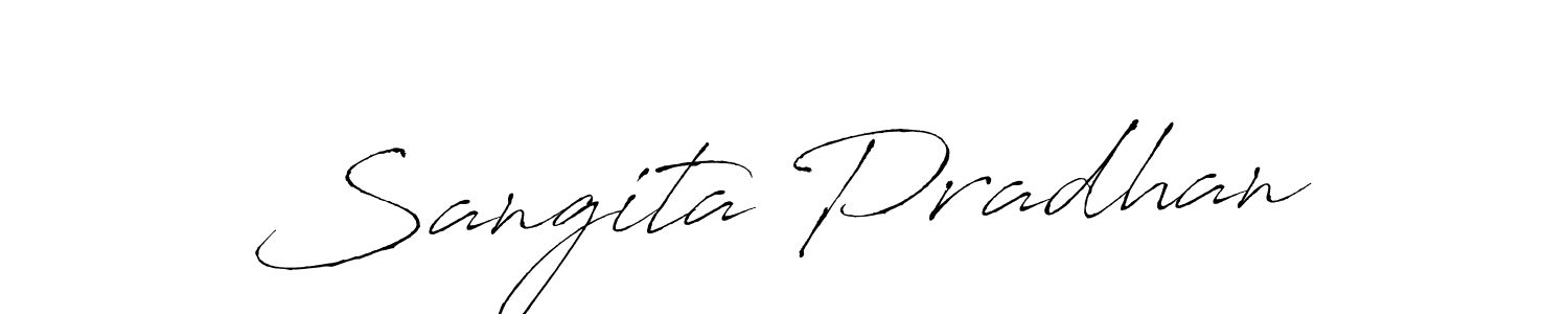 You should practise on your own different ways (Antro_Vectra) to write your name (Sangita Pradhan) in signature. don't let someone else do it for you. Sangita Pradhan signature style 6 images and pictures png