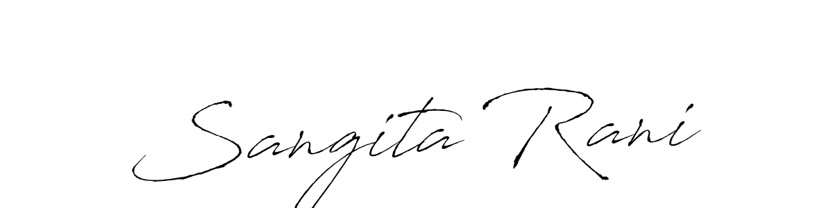 Sangita Rani stylish signature style. Best Handwritten Sign (Antro_Vectra) for my name. Handwritten Signature Collection Ideas for my name Sangita Rani. Sangita Rani signature style 6 images and pictures png
