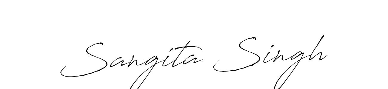 You should practise on your own different ways (Antro_Vectra) to write your name (Sangita Singh) in signature. don't let someone else do it for you. Sangita Singh signature style 6 images and pictures png