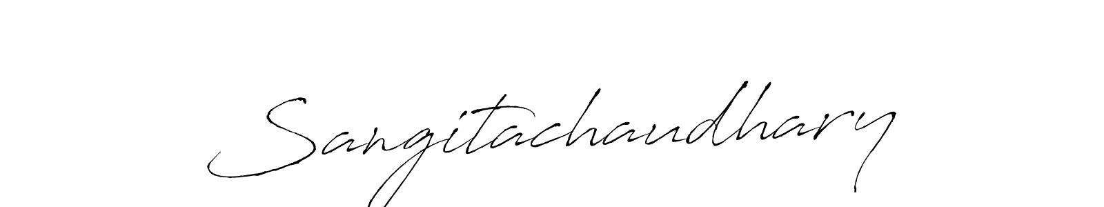 Make a beautiful signature design for name Sangitachaudhary. With this signature (Antro_Vectra) style, you can create a handwritten signature for free. Sangitachaudhary signature style 6 images and pictures png