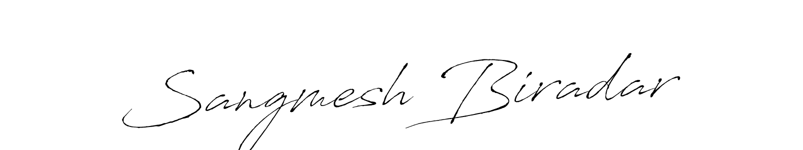 The best way (Antro_Vectra) to make a short signature is to pick only two or three words in your name. The name Sangmesh Biradar include a total of six letters. For converting this name. Sangmesh Biradar signature style 6 images and pictures png