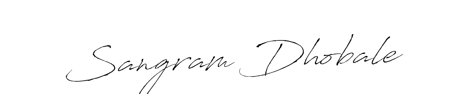 Design your own signature with our free online signature maker. With this signature software, you can create a handwritten (Antro_Vectra) signature for name Sangram Dhobale. Sangram Dhobale signature style 6 images and pictures png