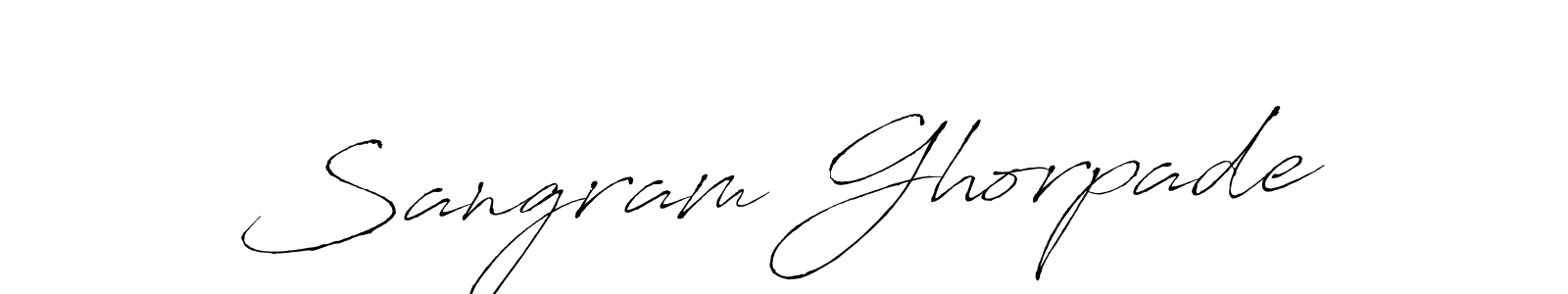 Similarly Antro_Vectra is the best handwritten signature design. Signature creator online .You can use it as an online autograph creator for name Sangram Ghorpade. Sangram Ghorpade signature style 6 images and pictures png