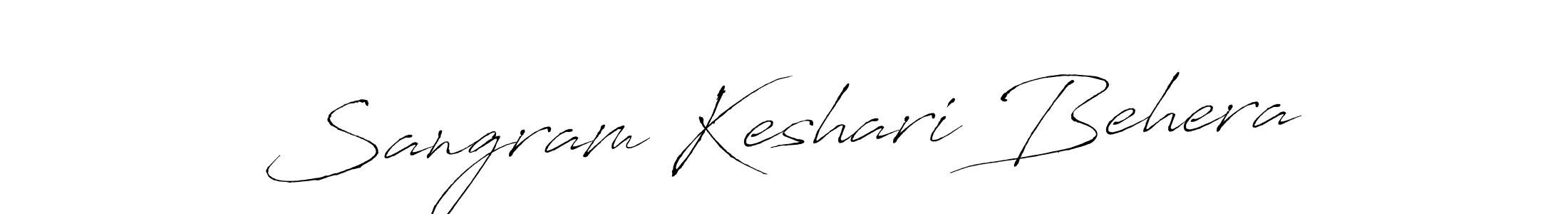 How to make Sangram Keshari Behera signature? Antro_Vectra is a professional autograph style. Create handwritten signature for Sangram Keshari Behera name. Sangram Keshari Behera signature style 6 images and pictures png