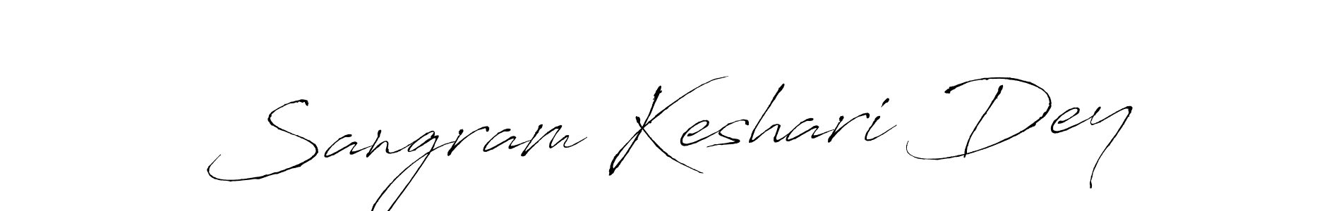 Antro_Vectra is a professional signature style that is perfect for those who want to add a touch of class to their signature. It is also a great choice for those who want to make their signature more unique. Get Sangram Keshari Dey name to fancy signature for free. Sangram Keshari Dey signature style 6 images and pictures png