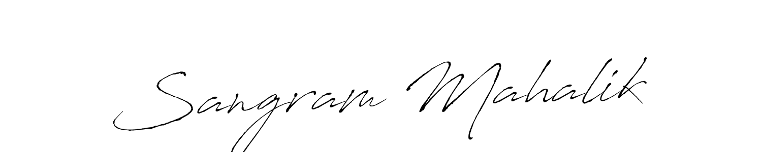 Use a signature maker to create a handwritten signature online. With this signature software, you can design (Antro_Vectra) your own signature for name Sangram Mahalik. Sangram Mahalik signature style 6 images and pictures png