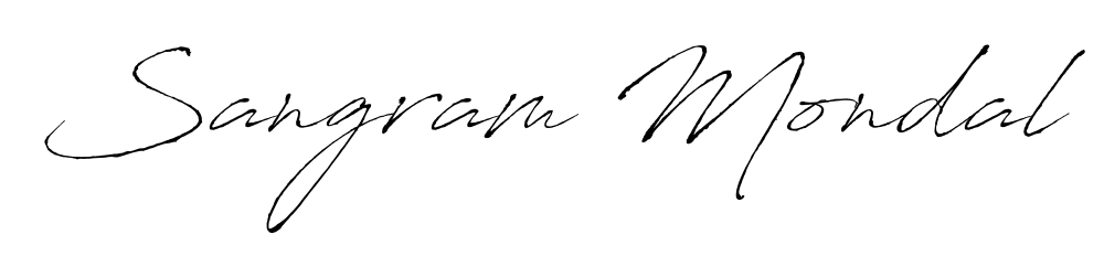 Create a personalized artistic stamp with Sangram Mondal in Antro_Vectra font. Perfect for visual artists, designers, and influencers. Sangram Mondal signature style 6 images and pictures png