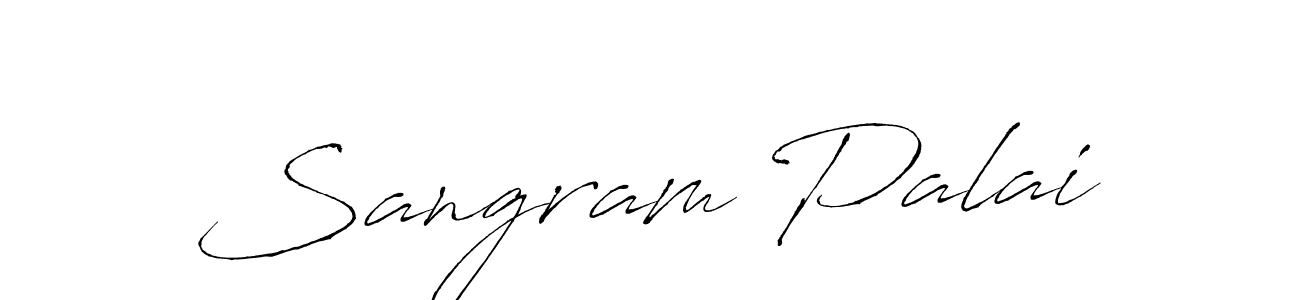 Make a beautiful signature design for name Sangram Palai. With this signature (Antro_Vectra) style, you can create a handwritten signature for free. Sangram Palai signature style 6 images and pictures png