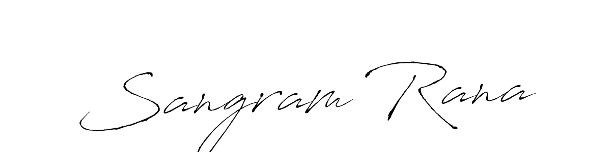 You should practise on your own different ways (Antro_Vectra) to write your name (Sangram Rana) in signature. don't let someone else do it for you. Sangram Rana signature style 6 images and pictures png