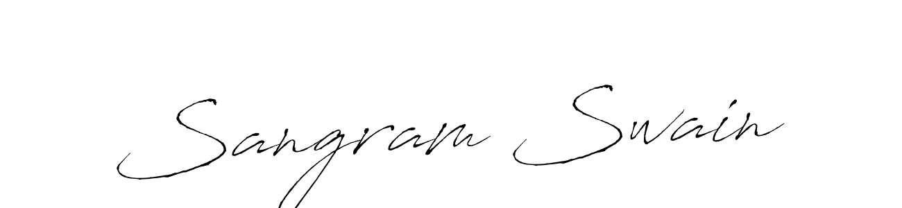 How to make Sangram Swain name signature. Use Antro_Vectra style for creating short signs online. This is the latest handwritten sign. Sangram Swain signature style 6 images and pictures png