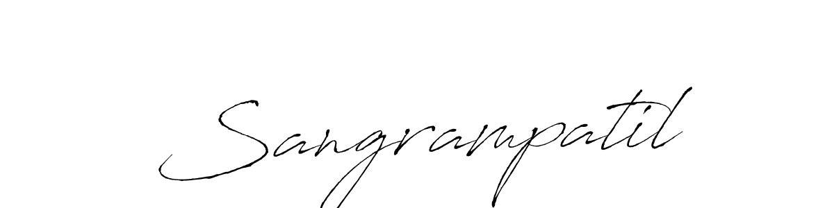 Create a beautiful signature design for name Sangrampatil. With this signature (Antro_Vectra) fonts, you can make a handwritten signature for free. Sangrampatil signature style 6 images and pictures png