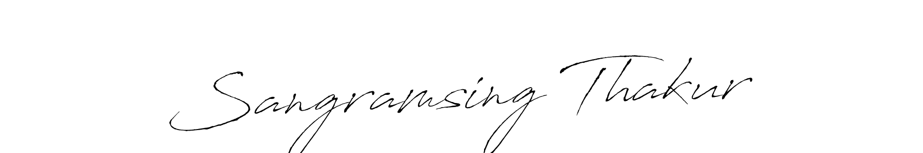 Sangramsing Thakur stylish signature style. Best Handwritten Sign (Antro_Vectra) for my name. Handwritten Signature Collection Ideas for my name Sangramsing Thakur. Sangramsing Thakur signature style 6 images and pictures png