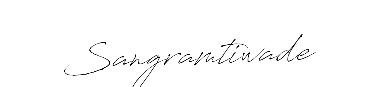 Create a beautiful signature design for name Sangramtiwade. With this signature (Antro_Vectra) fonts, you can make a handwritten signature for free. Sangramtiwade signature style 6 images and pictures png