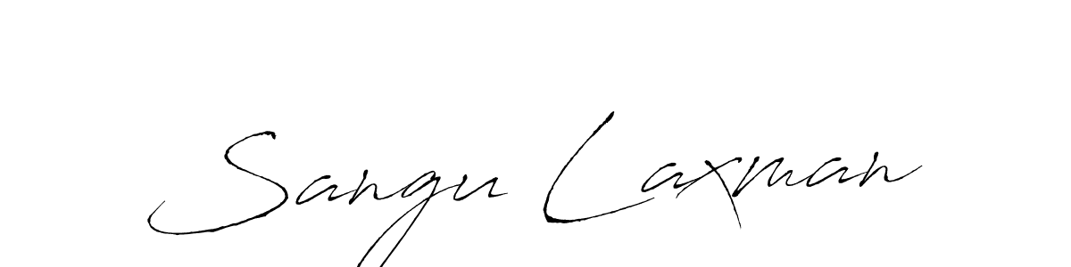 Create a beautiful signature design for name Sangu Laxman. With this signature (Antro_Vectra) fonts, you can make a handwritten signature for free. Sangu Laxman signature style 6 images and pictures png