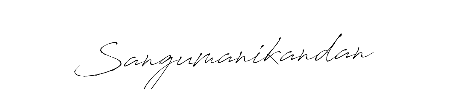 Design your own signature with our free online signature maker. With this signature software, you can create a handwritten (Antro_Vectra) signature for name Sangumanikandan. Sangumanikandan signature style 6 images and pictures png