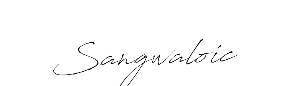 How to make Sangwaloic signature? Antro_Vectra is a professional autograph style. Create handwritten signature for Sangwaloic name. Sangwaloic signature style 6 images and pictures png