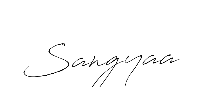 How to make Sangyaa name signature. Use Antro_Vectra style for creating short signs online. This is the latest handwritten sign. Sangyaa signature style 6 images and pictures png