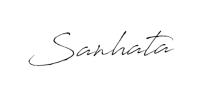 Sanhata stylish signature style. Best Handwritten Sign (Antro_Vectra) for my name. Handwritten Signature Collection Ideas for my name Sanhata. Sanhata signature style 6 images and pictures png