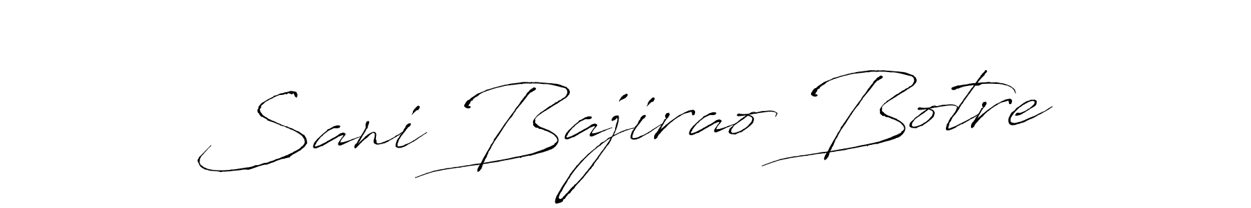 Similarly Antro_Vectra is the best handwritten signature design. Signature creator online .You can use it as an online autograph creator for name Sani Bajirao Botre. Sani Bajirao Botre signature style 6 images and pictures png