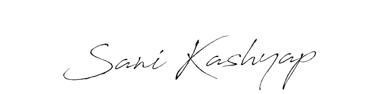 Make a short Sani Kashyap signature style. Manage your documents anywhere anytime using Antro_Vectra. Create and add eSignatures, submit forms, share and send files easily. Sani Kashyap signature style 6 images and pictures png