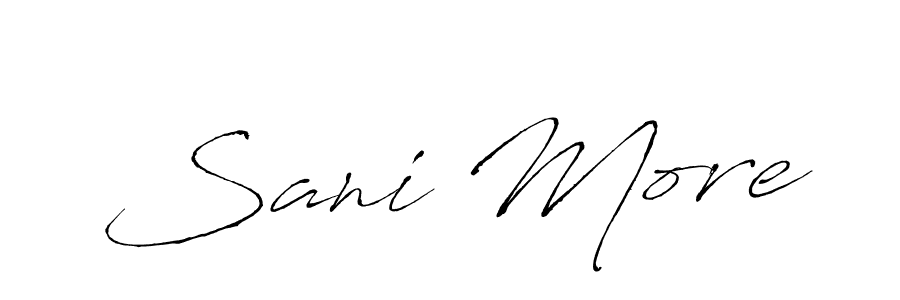 Make a beautiful signature design for name Sani More. Use this online signature maker to create a handwritten signature for free. Sani More signature style 6 images and pictures png