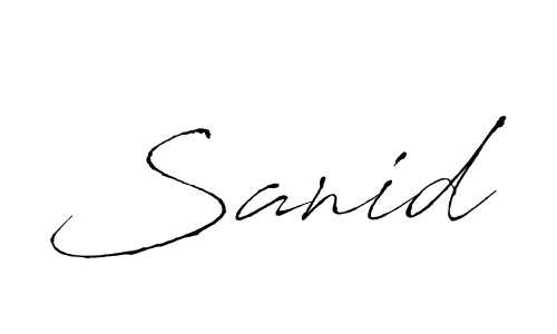 Here are the top 10 professional signature styles for the name Sanid. These are the best autograph styles you can use for your name. Sanid signature style 6 images and pictures png