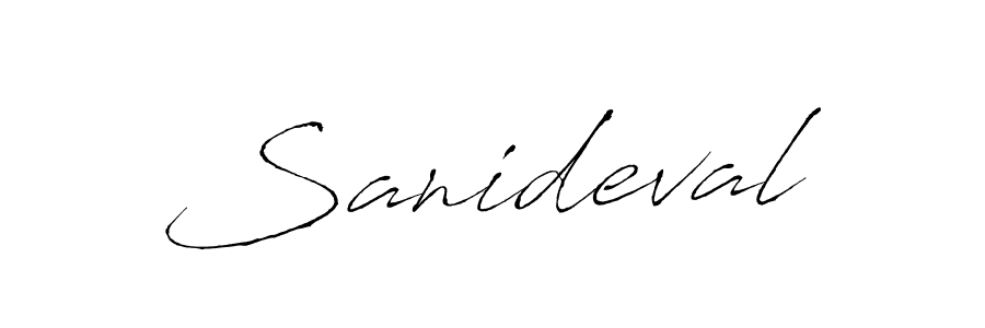 How to make Sanideval name signature. Use Antro_Vectra style for creating short signs online. This is the latest handwritten sign. Sanideval signature style 6 images and pictures png