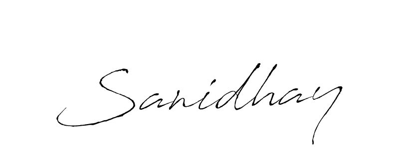 The best way (Antro_Vectra) to make a short signature is to pick only two or three words in your name. The name Sanidhay include a total of six letters. For converting this name. Sanidhay signature style 6 images and pictures png