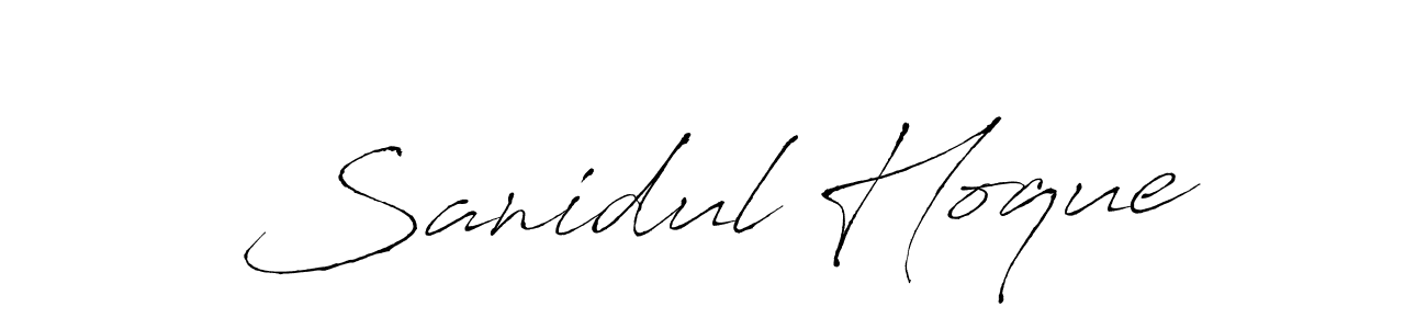 Make a beautiful signature design for name Sanidul Hoque. Use this online signature maker to create a handwritten signature for free. Sanidul Hoque signature style 6 images and pictures png