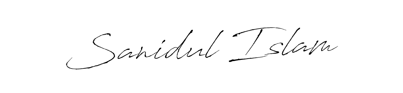 Also we have Sanidul Islam name is the best signature style. Create professional handwritten signature collection using Antro_Vectra autograph style. Sanidul Islam signature style 6 images and pictures png
