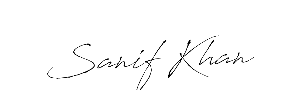 Also You can easily find your signature by using the search form. We will create Sanif Khan name handwritten signature images for you free of cost using Antro_Vectra sign style. Sanif Khan signature style 6 images and pictures png