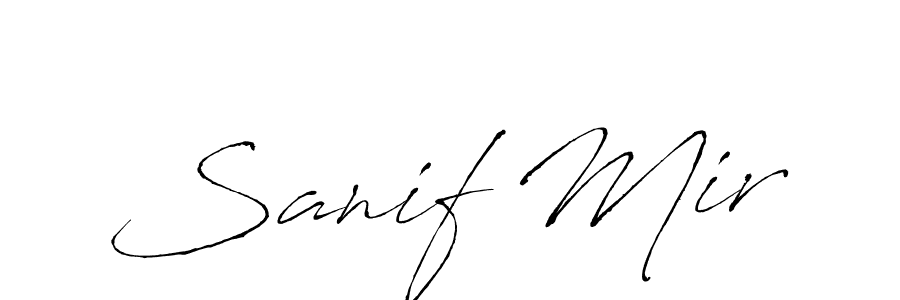 How to Draw Sanif Mir signature style? Antro_Vectra is a latest design signature styles for name Sanif Mir. Sanif Mir signature style 6 images and pictures png